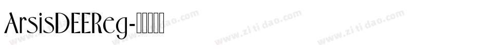 ArsisDEEReg字体转换