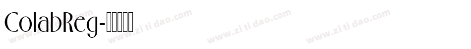 ColabReg字体转换