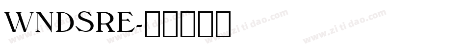 WNDSRE字体转换
