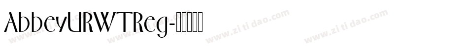 AbbeyURWTReg字体转换