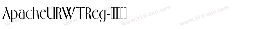ApacheURWTReg字体转换