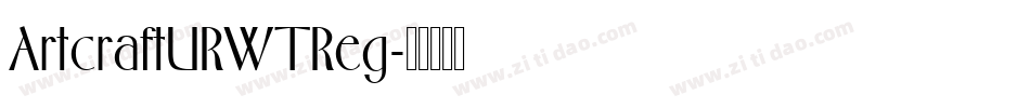 ArtcraftURWTReg字体转换