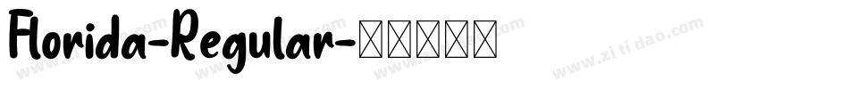 Florida-Regular字体转换