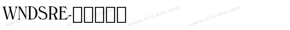 WNDSRE字体转换