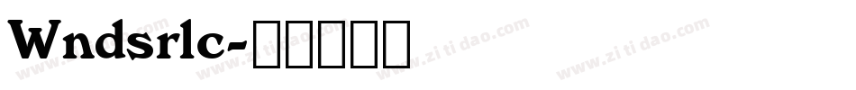 Wndsrlc字体转换