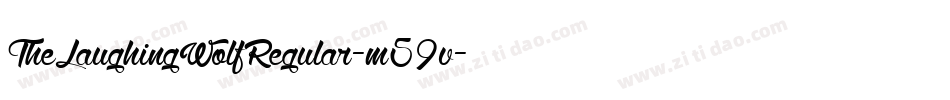 TheLaughingWolfRegular-m59v字体转换