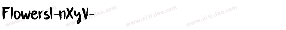 Flowers1-nXyV字体转换