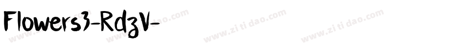 Flowers3-RdzV字体转换