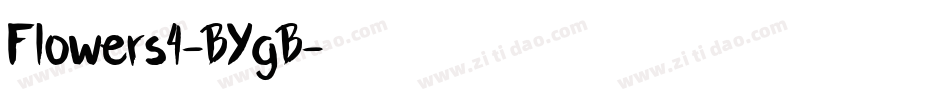 Flowers4-BYgB字体转换