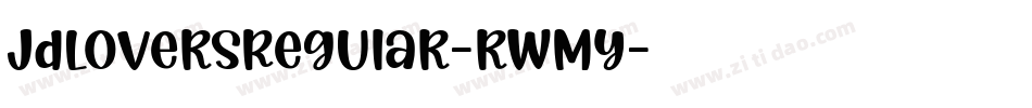 JdLoversRegular-rWmy字体转换