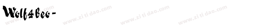 Wolf4beo字体转换