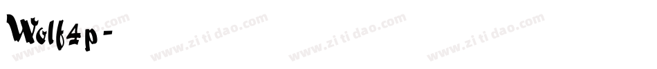 Wolf4p字体转换