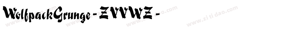 WolfpackGrunge-ZVVWZ字体转换