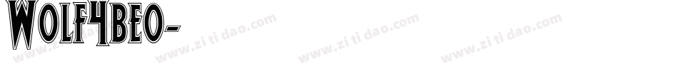 Wolf4beo字体转换