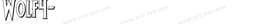 Wolf4字体转换