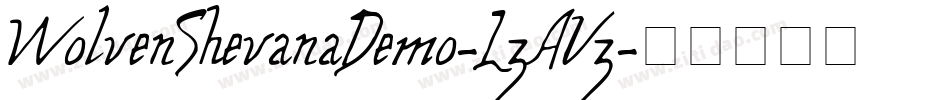 WolvenShevanaDemo-L3AV3字体转换