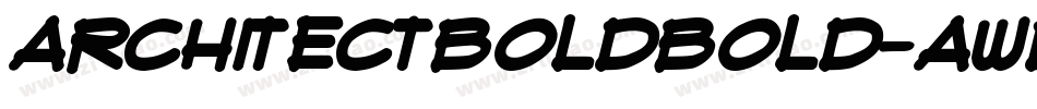 ArchitectBoldBold-AwdA字体转换