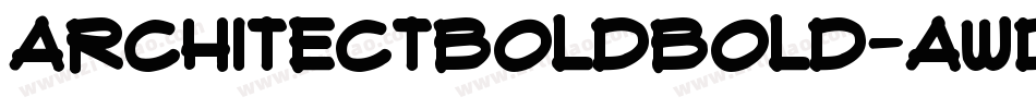 ArchitectBoldBold-AwdA字体转换