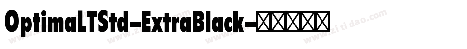 OptimaLTStd-ExtraBlack字体转换