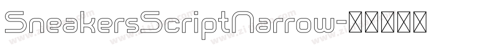 SneakersScriptNarrow字体转换