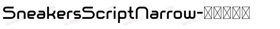 SneakersScriptNarrow字体转换