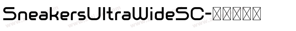 SneakersUltraWideSC字体转换