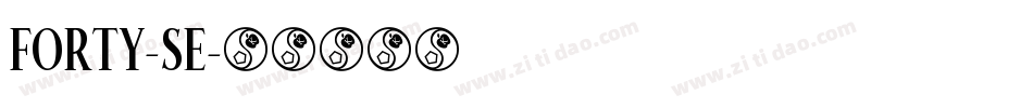 FORTY-SE字体转换