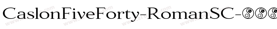 CaslonFiveForty-RomanSC字体转换