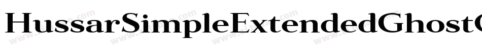 HussarSimpleExtendedGhostOppositeobliqueThree-Ya8q字体转换