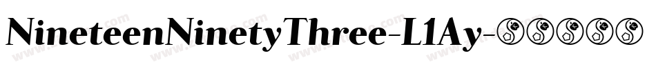 NineteenNinetyThree-L1Ay字体转换