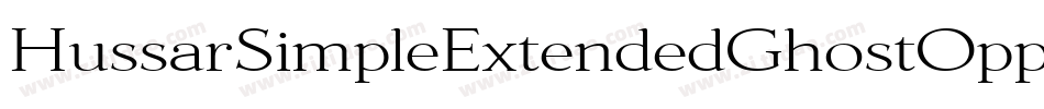HussarSimpleExtendedGhostOppositeobliqueThree-Ya8q字体转换