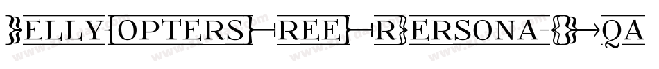 HellyCoptersFreeFrPersona-OVqaP字体转换