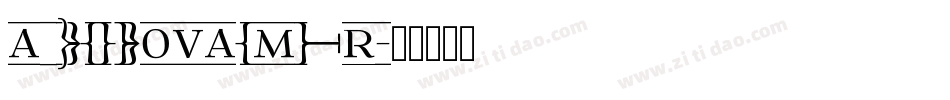 a_LCDNovaCmFr字体转换