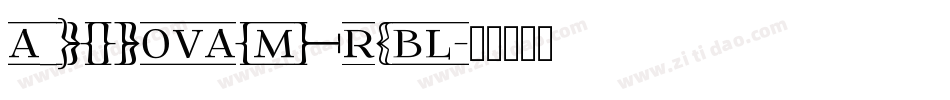 a_LCDNovaCmFrObl字体转换