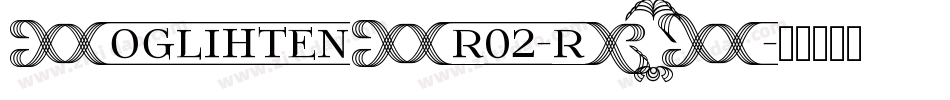FoglihtenFr02-rDWK字体转换