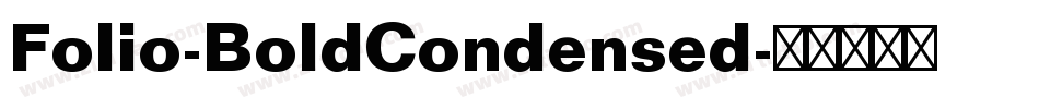 Folio-BoldCondensed字体转换