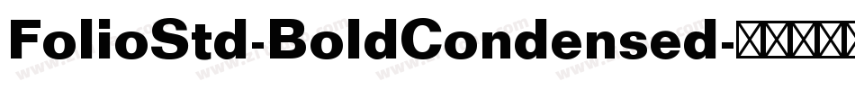 FolioStd-BoldCondensed字体转换