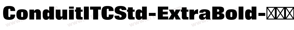 ConduitITCStd-ExtraBold字体转换