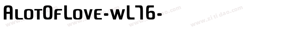 AlotOfLove-wL76字体转换