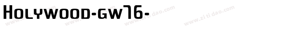 Holywood-gw76字体转换