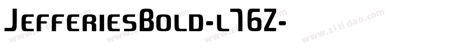 JefferiesBold-l76Z字体转换
