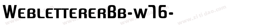WeblettererBb-w76字体转换
