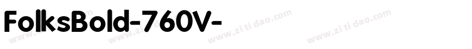 FolksBold-760V字体转换