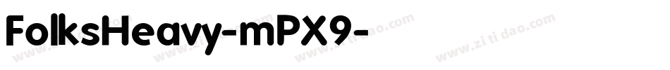 FolksHeavy-mPX9字体转换