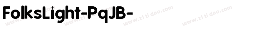 FolksLight-PqJB字体转换