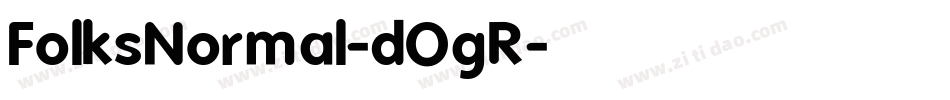 FolksNormal-dOgR字体转换