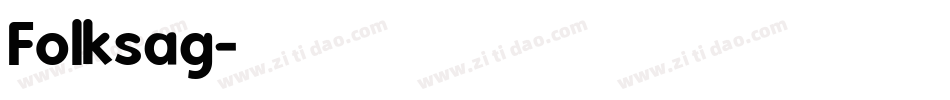 Folksag字体转换