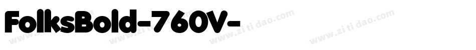 FolksBold-760V字体转换