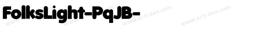 FolksLight-PqJB字体转换