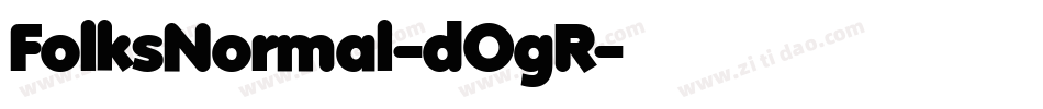 FolksNormal-dOgR字体转换